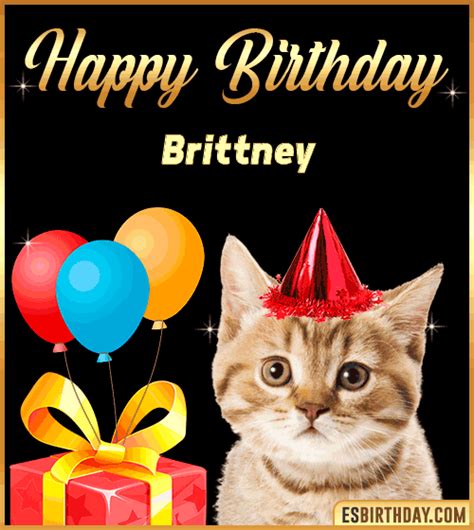 Happy Birthday Brittney  🎂 Images Animated Wishes【28 S】