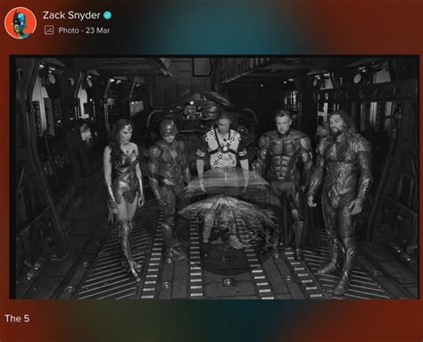 Now, he's gone even further and released some. New Snyder Cut Images Brings Together The Justice League ...