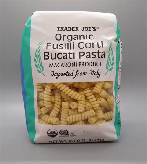 Trader Joes Organic Fusilli Corti Bucati Pasta Aldi Reviewer