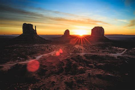 Monument Valley Sunset Ultra Hd Wallpapers Wallpaper Cave