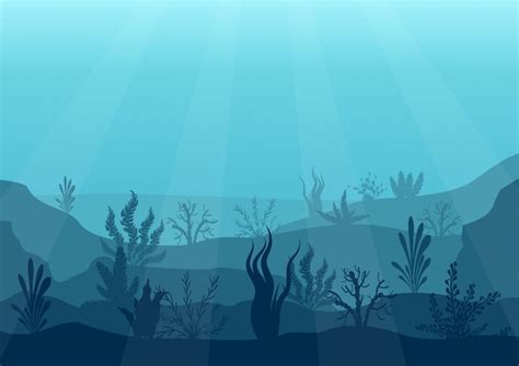 Premium Vector | Underwater ocean scene