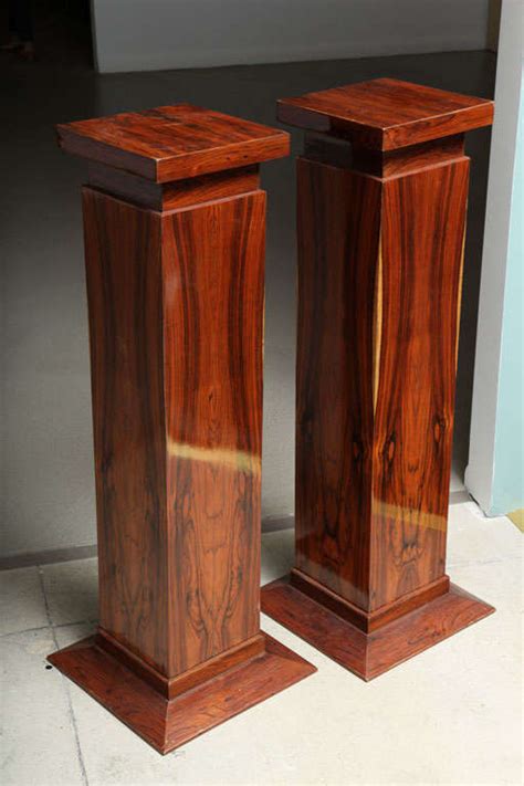 French Art Deco Rosewood Display Pedestals At 1stdibs Art Display