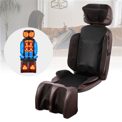 Elecrtic 16 Nodes Shiatsu Massage Chair Mat Cushion W Foldable Leg Massager Uk For Sale Online