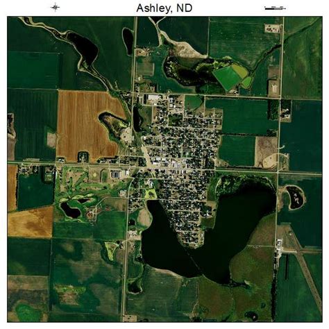 Aerial Photography Map Of Ashley Nd North Dakota