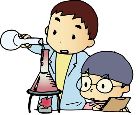 Science Teacher With Student Clipart Free Download Transparent Png