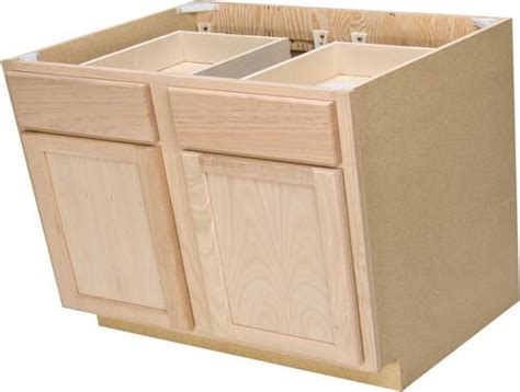 Search for kitchen base cabinets. Quality One™ 36" x 34-1/2" Unfinished Oak Double Base ...