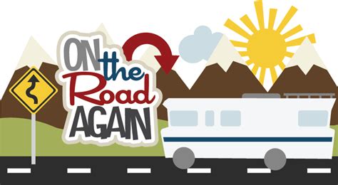 On The Road Again Svg Scrapbook File Vacation Svg Files Road Trip Cut