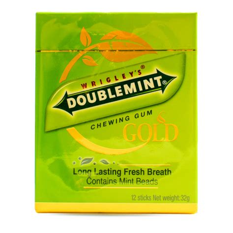 Wringleys Doublemint Chewing Gum Gold 12s32g Fresh Groceries