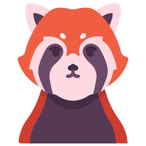 Red Panda Victoruler Flat Icon
