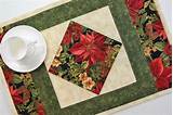 Christmas Quilted Placemats - Set of 2 in 2020 | Place mats quilted, Quilted placemat patterns ...