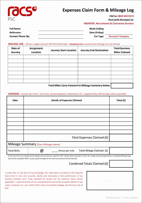 Expense Claim Form Free 11 Sample Travel Expense Claim Forms In Ms