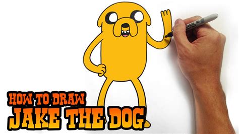 How To Draw Jake The Dog Adventure Time Video Lesson Youtube