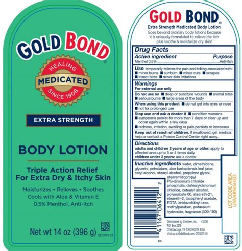 Gold Bond Medicated Extra Strength Lotion
