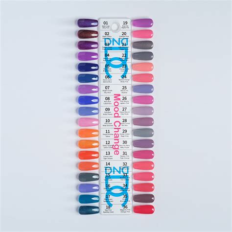Dc Mood Change Color Swatches Dnd Gel Usa