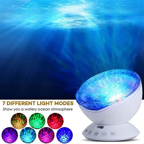 Ocean Wave Projector12 Led With Remote Control Undersea Projector Lamp