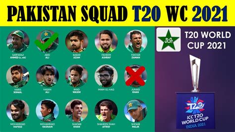 Pakistan Team Squad For T20 World Cup 2021 Officially Confirmed