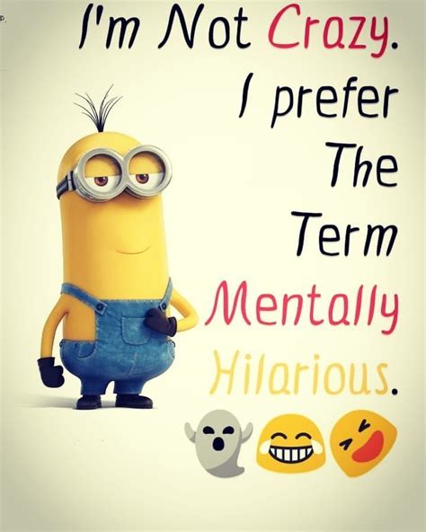 Im Not Crazy I Prefer The Term Mentally Hilarious Mentally