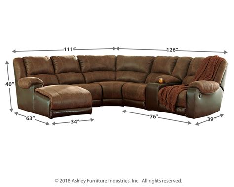 Nantahala 6 Piece Reclining Sectional With Chaise 50302s2 At Ashley