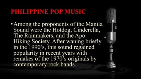 Philippine Pop Music Ppt