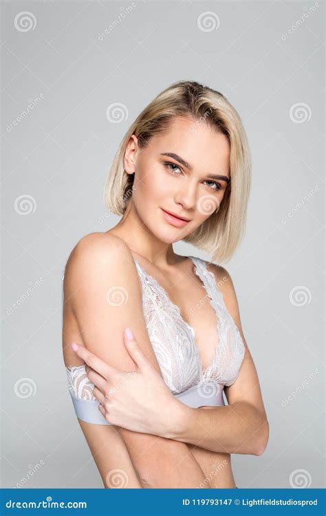 Beautiful Sensual Woman Posing In Bra Stock Image Image Of European Girl 119793147