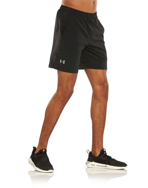 men s black under armour 7 inch running shorts life style sports