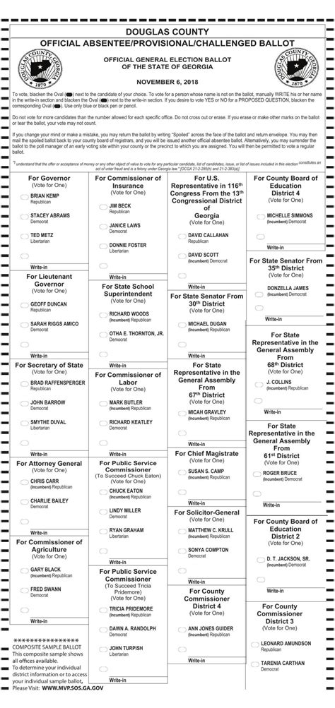 To vote, blacken the oval ( ) completely, next to the candidate of your choice. Sample Ballot 2019 For Banks County Georgia - cptcode.se