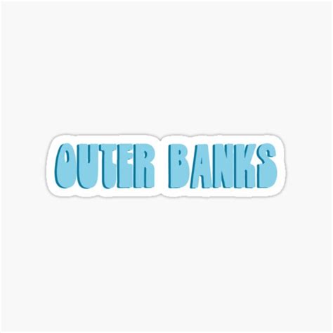 Outer Banks Title Sticker Sticker For Sale By Sarap987 Redbubble