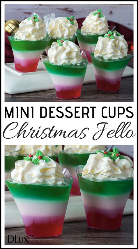 Check out this blog, and discover favorite desserts for christmas in europe. Mini Dessert Cups Layered Christmas Jello | Recipe (With ...