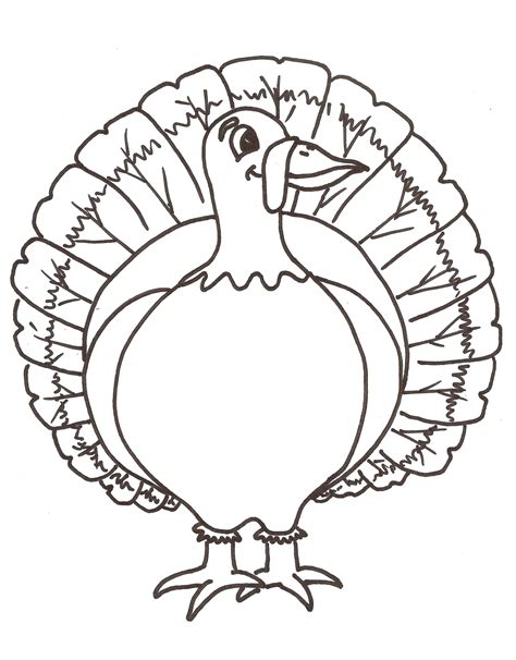 Printable Turkey Coloring Pages For Kids Sketch Coloring Page