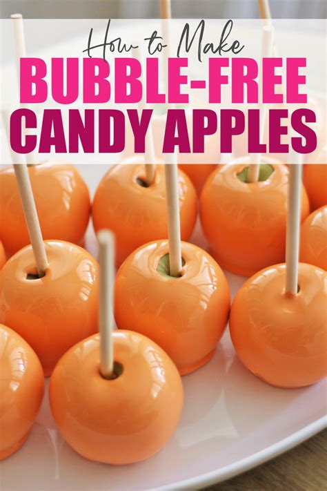 Tips To Prevent Bubbles On Candy Apples Easy Candy Apples