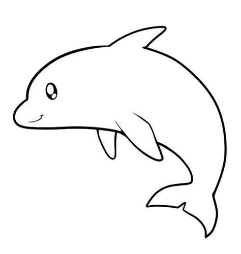 Dolphin Very Cute And Cool Coloring Page Dolphin Coloring Pages