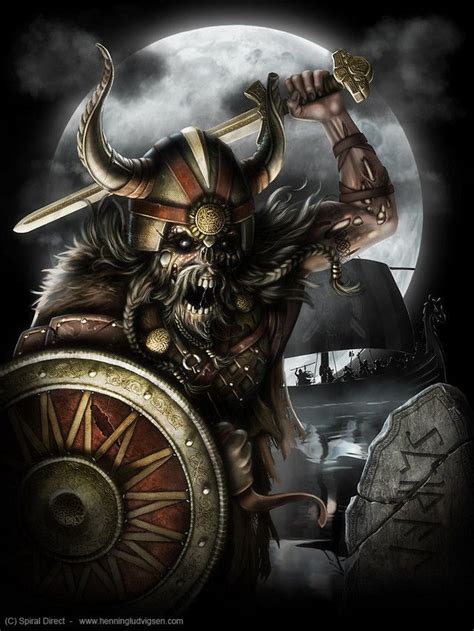 Spiral Undead Viking By Henning Undead Mythical Creatures Art