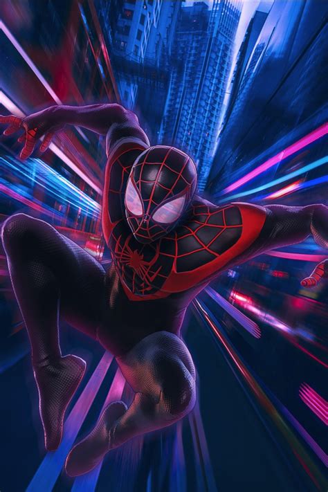 Spider Man Wallpaper 4k Miles Morales Into The Spider Verse