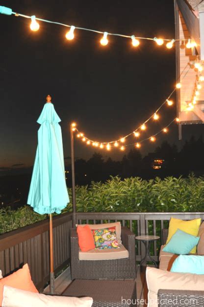 Diy Posts For Hanging Outdoor String Lights House Updated