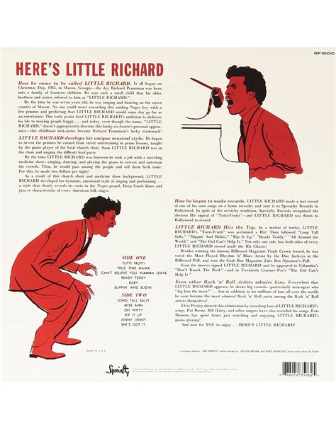 Little Richard Heres Little Richard Vinyl Pop Music