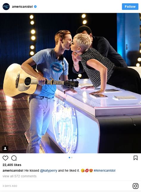 American Idol Contestant Says Katy Perrys Kiss Made Him Uncomfortable