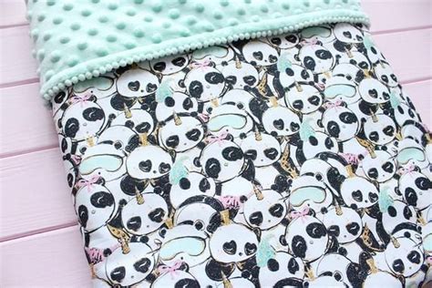 Giant panda nusery mobile crib mobile baby mobile needle | etsy. Panda Bear Personalized Blanket, Monochrome Crib Bedding ...
