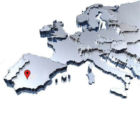 Europe Map 3d