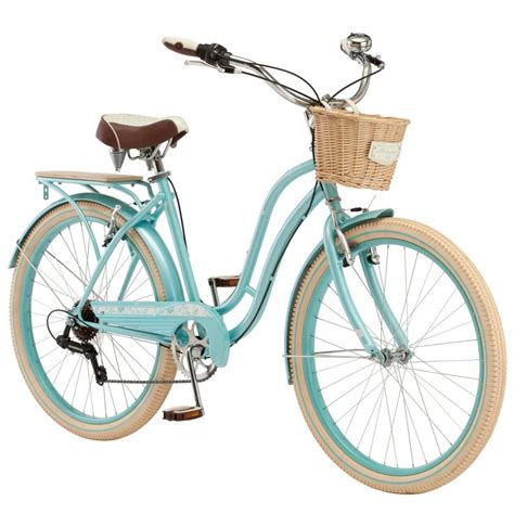 Womens 26 Vintage Style Cabo Cruiser Bike Comfort Ride 7 Speed Light Blue