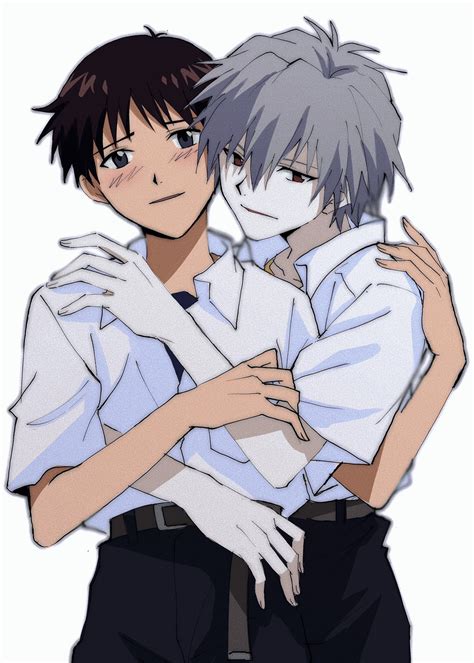 Ikari Shinji And Nagisa Kaworu Neon Genesis Evangelion Drawn By Tousok Danbooru