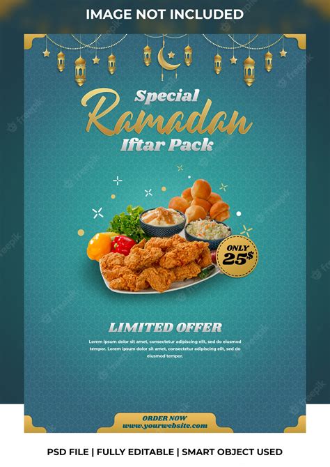 Premium Psd Ramadan Special Food Flyer Poster Template