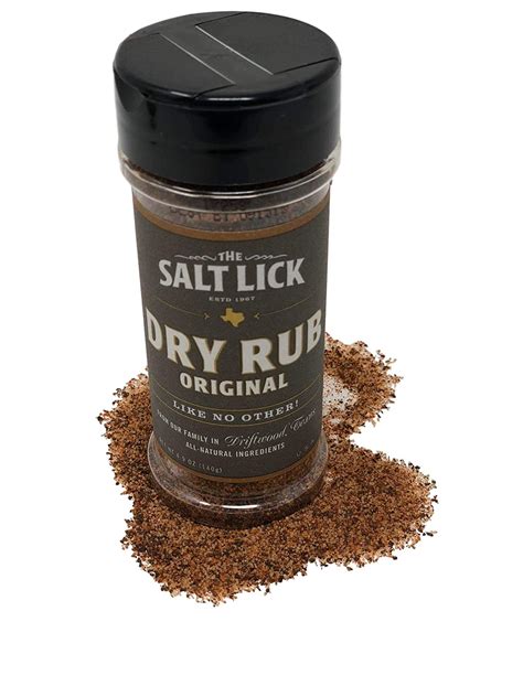 The Salt Lick Bbq Dry Rub Dry Rub Original Barbecue Dry