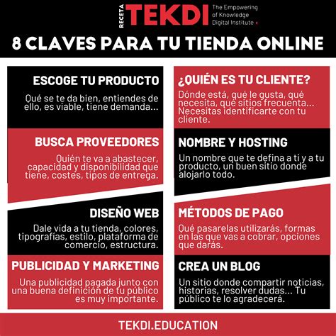 8 Claves Para Montar Una Tienda Online Tekdi Instituto De Marketing