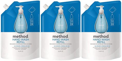 Method Gel Hand Soap Refill Sea Minerals34 Fl Oz Pack