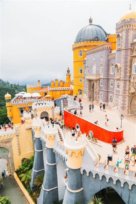 The Utterly Beautiful Pena Palace Of Sintra Portugal Hand Luggage
