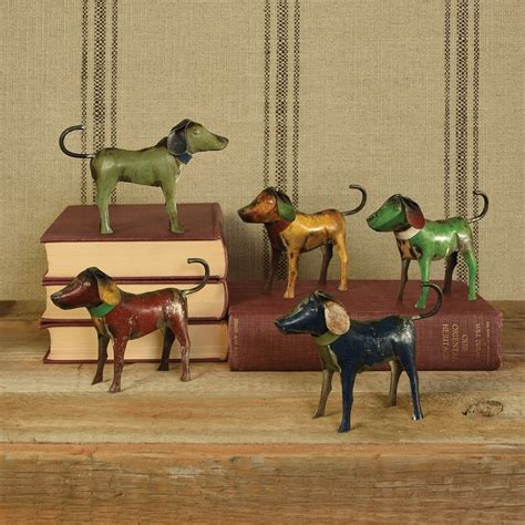 Reclaimed Metal Dogs In Assorted Colors By Homart Seven Colonial