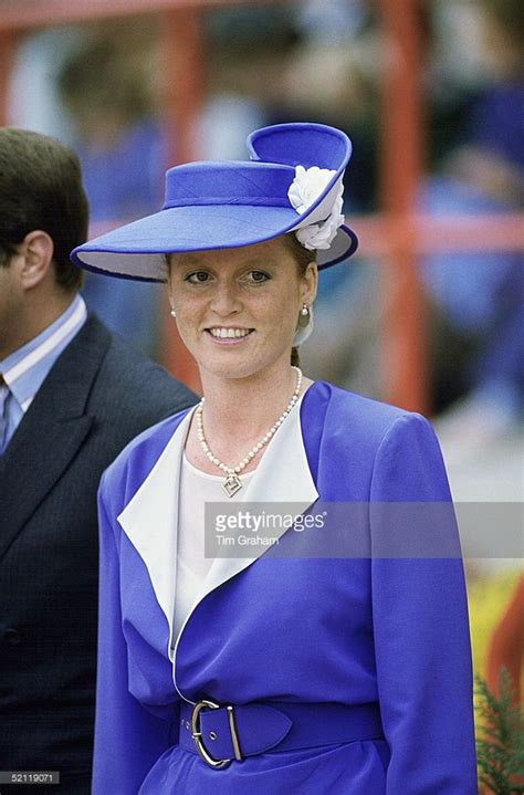 Sarah Duchess Of York During An Official Visit To Scotland As The