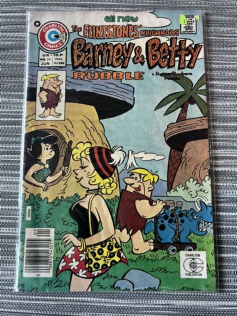 Rare 1976 Charlton Comics The Flintstones Neighbors Barney And Betty