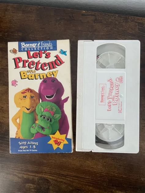 BARNEY FRIENDS Lets Pretend VHS Video Tape RARE Lyons Sing Along Songs PicClick