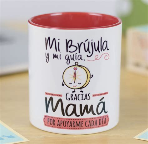 Taza De Café Mi Brújula Y Mi Guía Gracias Mamá Por Apoyarme Cada Día